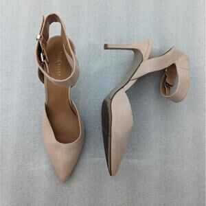 Nine West Callen Pumps High Heels Cream Neutral Color Size 8